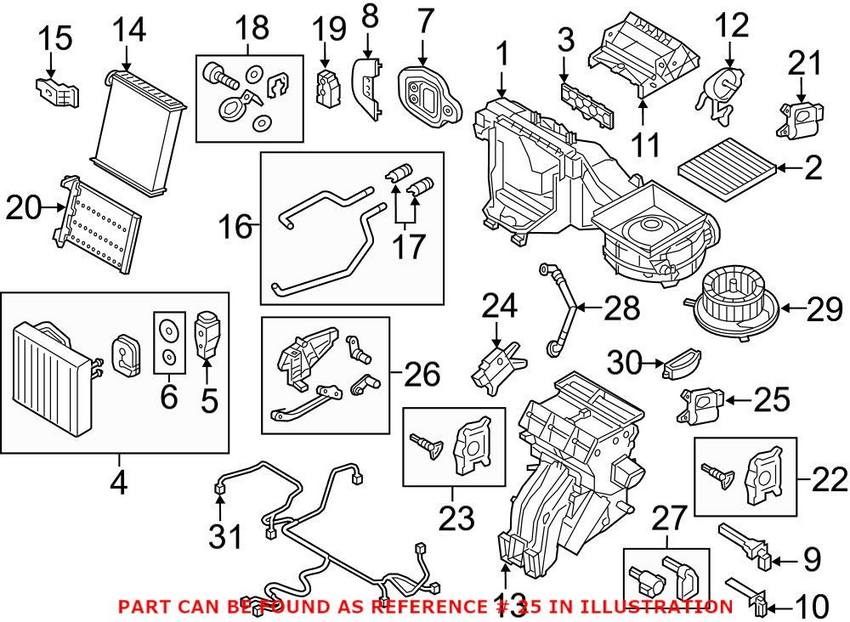 VW HVAC Blend Door Actuator 5Q0907511K